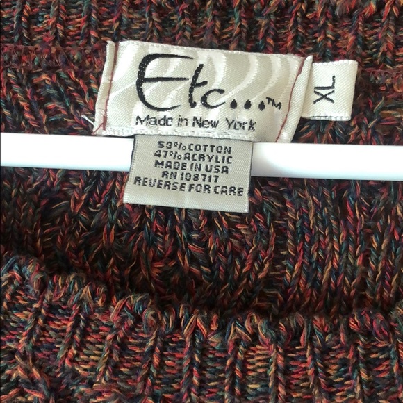 Colorful Wide Neck Threaded Sweater - Picture 3 of 4